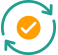 check mark and arrows icon representing data driven decision making