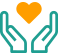 two hands and heart icon representing evidence based practices